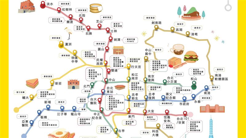 北捷早餐地圖 呱吉看笑了:到底什麼意思