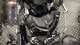  老舊,避震器,零件,重機,前叉（圖／記者蕭宥宸攝影）