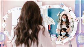 口罩,示意圖,美女。pexel