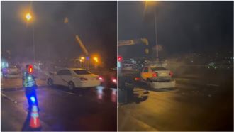 國道火燒車！駕駛車道下車搬物遭追撞命危