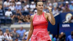 白俄羅斯女將莎芭蓮卡晉級美網四強。（圖／美聯社／達志影像）