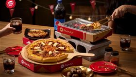 必勝客月見韓式烤五花披薩,必勝客提供