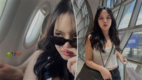 正妹搭機飄屍臭　轉頭驚見：毛腳伸進來了