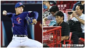 ▲日職火腿隊總管現身天母棒球場看孫易磊投球。（圖／記者劉彥池攝影）