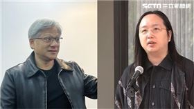 數位部長唐鳳（右）、輝達執行長黃仁勳（左）（圖／資料照）