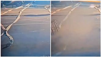 新／基泰大直工地垮　民宅坍塌瞬間曝光