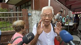 大直房屋塌陷，一樓住戶是作家左秀靈。（圖／記者李依璇攝影）