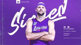 ▲攻城獅本季首位洋將補強，有「大三元製造機」之稱的伯朗（Taylor Braun）。（圖／新竹攻城獅球團提供）