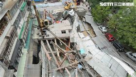 大直建案釀民宅塌陷，至高點。（圖／記者邱榮吉攝影）