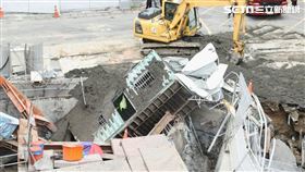 基泰施工意外(記者邱榮吉攝影)