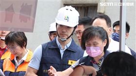 蔣萬安赴大直建案現場（圖／記者邱榮吉攝）