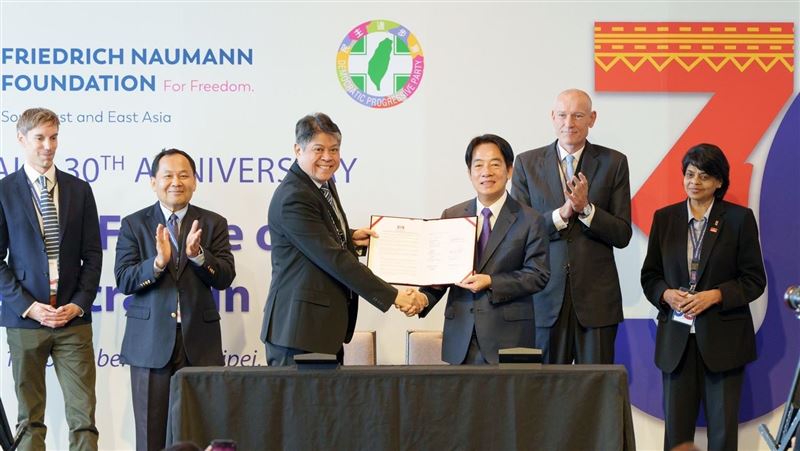 賴清德：決心一起守護台灣人民的民主價值