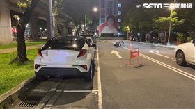 北市張男酒後開車追撞網紅「重讀」機車。（圖／翻攝畫面）