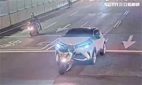北市張男酒後開車追撞網紅「重讀」機車。（圖／翻攝畫面）