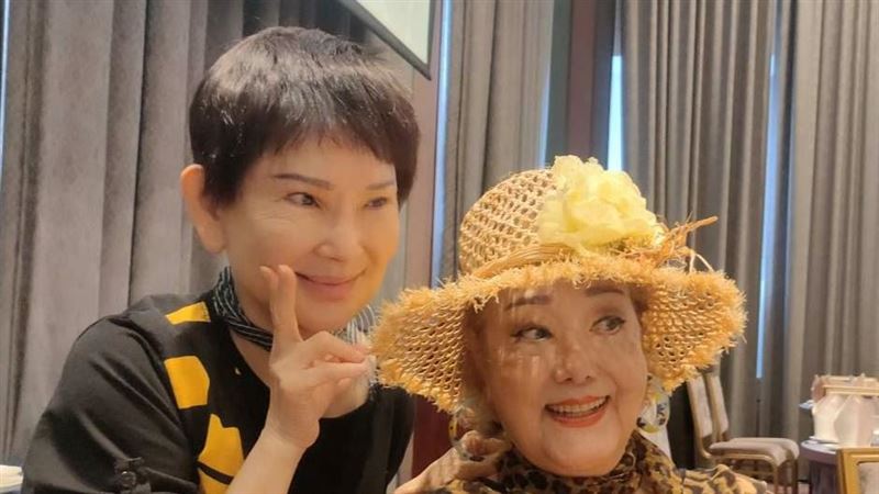 資深女星陳麗卿（右）與司馬玉嬌交好。（圖／記者鍾智凱攝）