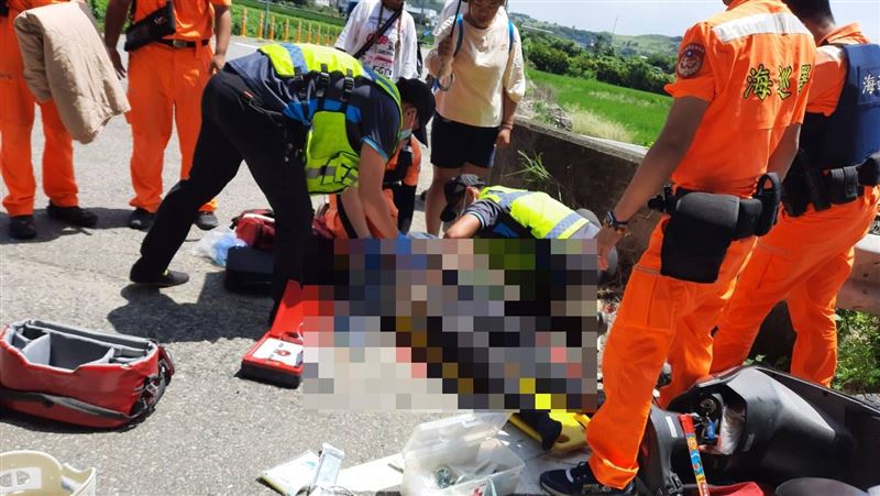 台61線死亡車禍！77歲騎士遭貨車追撞慘亡