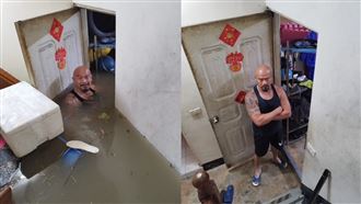 住家慘變泳池被笑P圖　「光頭」本尊現身