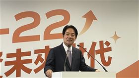 賴清德發表國政願景：0-22歲投資未來世代。（圖／記者高逸帆攝影）