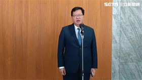 行政院副院長鄭文燦今（12）日上午出席「全民反詐 公益講座」。（圖／記者盧素梅攝影)