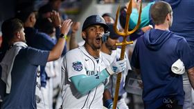 ▲水手「J-Rod」羅德里奎茲（Julio Rodriguez）達成30轟30盜。（圖／美聯社／達志影像）