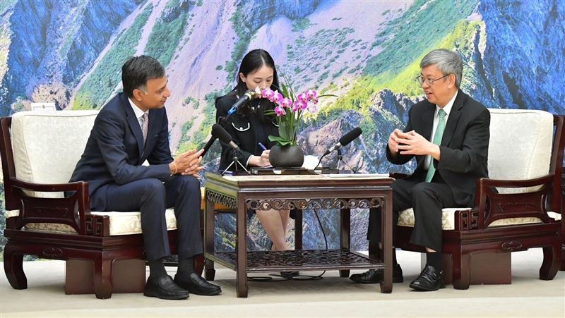 接見印度駐台代表　陳建仁盼深化雙邊關係