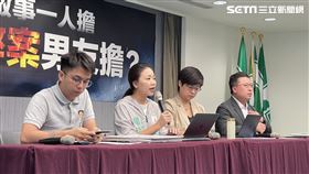 ▲民進黨「一人做事一人擔，市府弊案男友擔？」記者會（圖／記者高逸帆攝影）