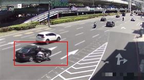 擊落,板橋,機車,汽車,酒駕,骨折,