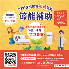 家電汰舊換新有補助　申請常見問題別輕忽（業配勿用）