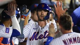 ▲大都會阿隆索（Pete Alonso）炸裂本季第44轟，追上大谷翔平。（圖／美聯社／達志影像）