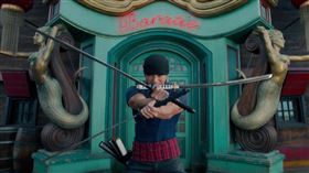 新田真劍佑陽剛霸氣的外型十足的「索隆」性格。（圖／翻攝自onepiecenetflix IG）