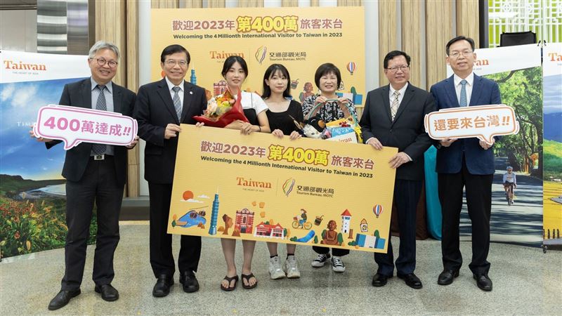 體驗臺灣！第400萬名國際旅客來自韓國