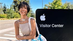 莫莉參加蘋果新機發表會。（圖／翻攝自molly_chiang IG）