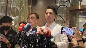 台北市長蔣萬安出席基泰大直事故已塌陷25戶安置補助說明會。(圖/記者楊晏琳攝影)