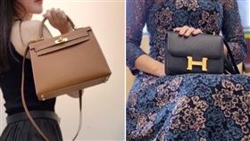  ▲新北地檢署偵辦詐欺案，囑託行政執行署新北分署舉辦拍賣會。現場有愛馬仕凱莉包、康康包等名牌包、夾，和保時捷、賓士2款名車。（圖／新北分署提供）