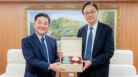 張善政與駐台韓國代表交流　盼深化經貿、影視合作（圖／秘書處提供）