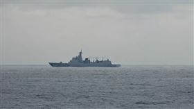 國防部釋出海軍監控共軍濟南艦影像（國防部提供）