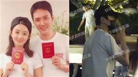 趙麗穎、馮紹峰。（圖／翻攝自微博）