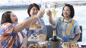 楊貴媚（右起）、嚴藝文、鍾欣凌入圍金鐘。（圖／八大提供）