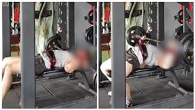 中國湖北武漢健身房發生意外。（圖／翻攝自微博）