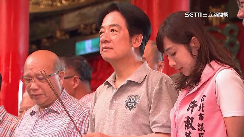 陸戰行程滿！賴清德拉抬小雞一早拜4宮廟