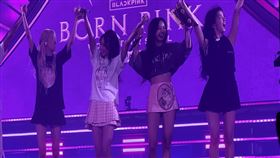 ▲BLACKPINK，BABYMONSTER，aespa。（圖／翻攝自X，微博）