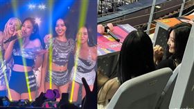 ▲BLACKPINK，BABYMONSTER，aespa。（圖／翻攝自X，微博）