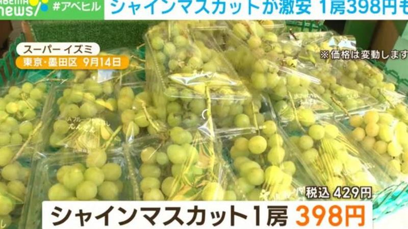 昔要4百多⋯日麝香葡萄暴跌賣86元原因曝