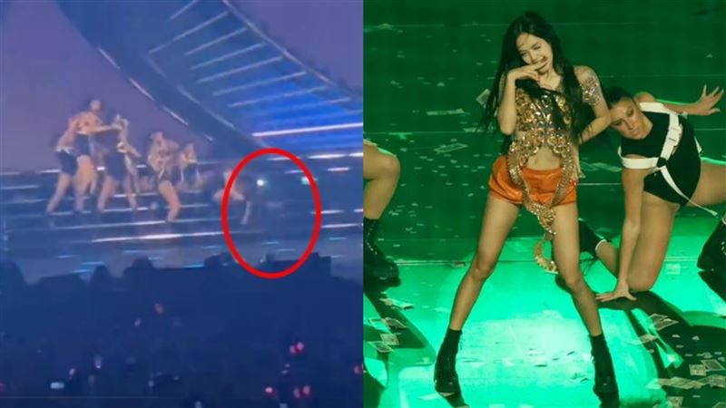 BP演唱會慘摔6層階梯！Lisa舞都忘跳嚇壞