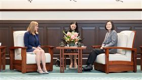 蔡英文接見美國商務部副部長羅卡西奧訪團（圖／總統府提供）