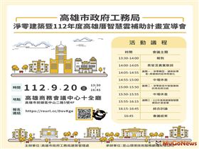 淨零建築暨2023年度高雄厝智慧雲補助計畫宣導會(圖/高雄市政府/MyGoNews提供)