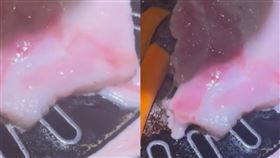 中國　烤肉店　假肉　血水　（圖／翻攝自微博）