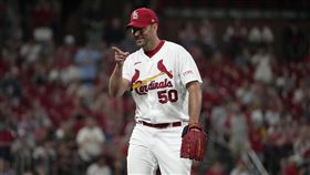 ▲紅雀先發投手溫恩萊特（Adam Wainwright）達成生涯第200勝。（圖／美聯社／達志影像）