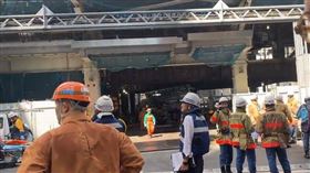 東京車站工安事故（圖／翻攝自@tokyoaccident「X」平台）