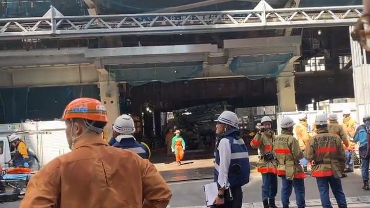 東京車站「10噸鋼骨掉落」！至少4人命危